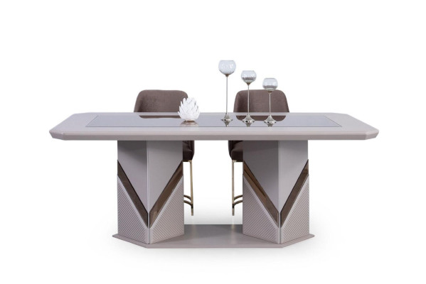 Dining table Modern Dining table Wood Metal Design Gray Tables Dining tables