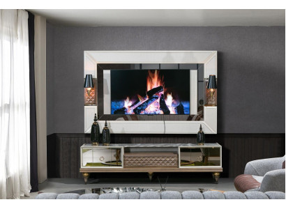 Wall unit Suite TV cabinet tv stand lowboard table wood luxury xxl wardrobe