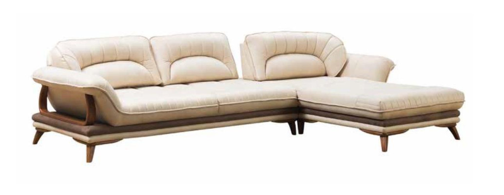 Living room Textile L-shape Sofas White Corner sofa Upholstered furniture Corner suite