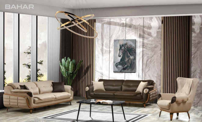 Sofa set 3+3 Seater Sofa Armchair Sofas Relax Luxury Set Living room