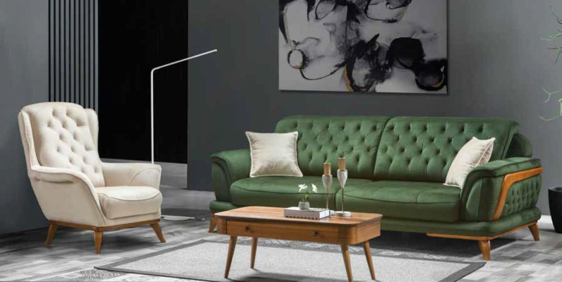 Sofa 3 Seater Classic s Upholstery Sofas Three Seater Textile Living room