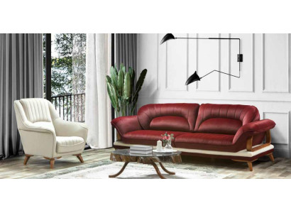 Sofa 3 Seater Design Armchair Upholstery Seat Classic Design Three Seater