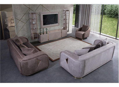 Living room set couch suite 4 pieces. Sofa set + Chest of drawers TV cabinet Wardrobe