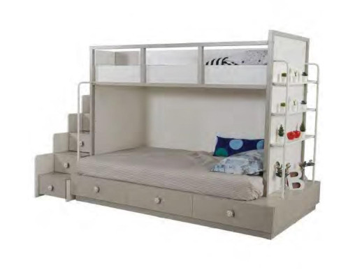 Double bunk bed Bed Bunk Childrens room Loft beds Youth room Loft bed 3pcs.