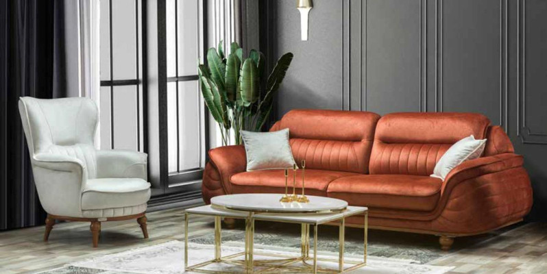 Armchair Luxury Design Textile Living room Classic s Style Furniture Lounge