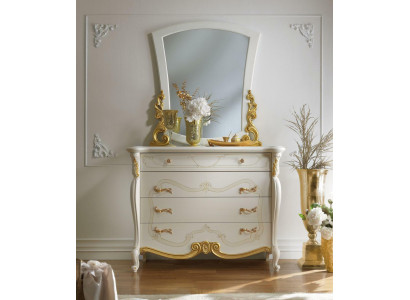 Elegant Style Furniture Bedroom Wardrobe Chest of drawers Classic Sideboard with Mirror