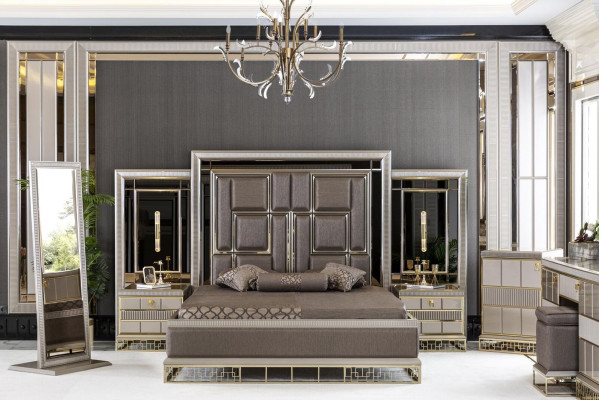 Standing Mirror Beige Bedroom Mirror Elegant Designer Furniture Modern new