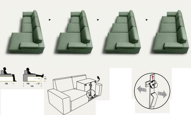 Corner sofa Sofa Italian Sofas Couch Couches Suite Furniture Fabric alfitalia