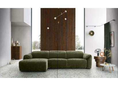 Sofas Textile sofa Couch Living landscape Sofa Seat Esk Corner sofa L-shape Italy new