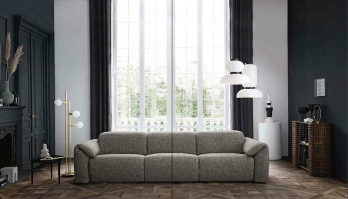 Sofa 3-seater fabric sofa Couch Living landscape Upholstered sofa Lounge sofa three-seater new