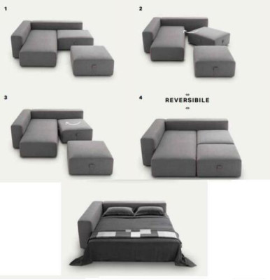 Sofa L-shape Textile Couch Corner upholstered Seat Sofa Living room modern alfitalia