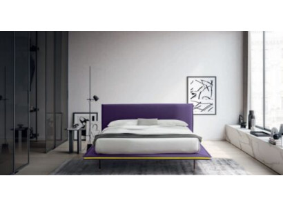 Design Bed 140x200cm Upholstery Luxury Beds Double Hotel Sleep Room Wood new