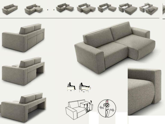 Couches Textile Relax Three Seater Sofa 3 Seater Design Sofas Upholstery alfitalia new