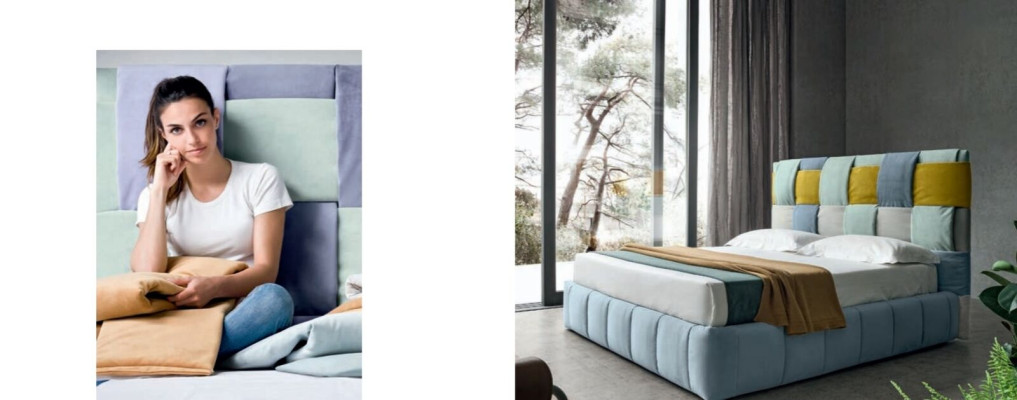 Modern Luxury Beds Upholstery Textile High Quality Bedroom Bed Italy Furniture
