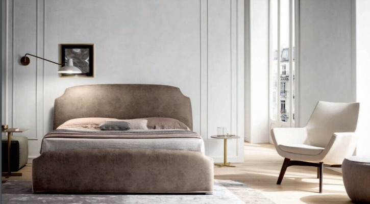 Luxury Double Bedroom Textile Beds 200x200 Bed Upholstered bed Italy Furniture