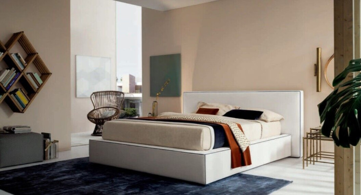Italian Designer Bed Bedroom Beds Textile Hotel Luxury Upholstery Furniture