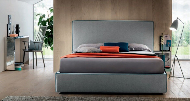 Luxury Beds Textile Hotel Upholstery Seat Textile Italy Designer Bed Bedroom