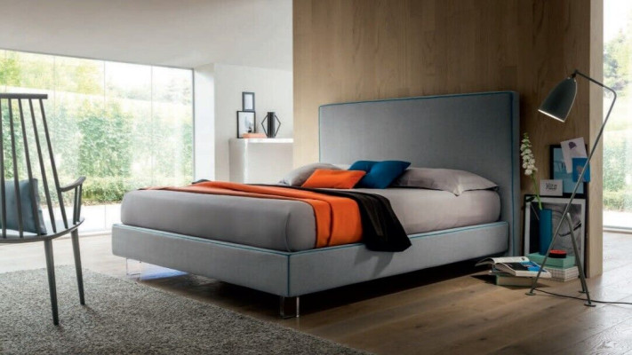 Luxury Beds Textile Hotel Upholstery Seat Textile Italy Designer Bed Bedroom