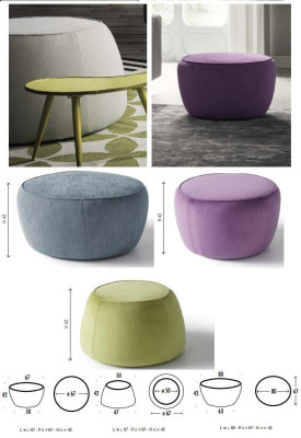 Stool Stool Pouf Pouf Pouf Footstool Ottoman Velvet 50x67m Textile