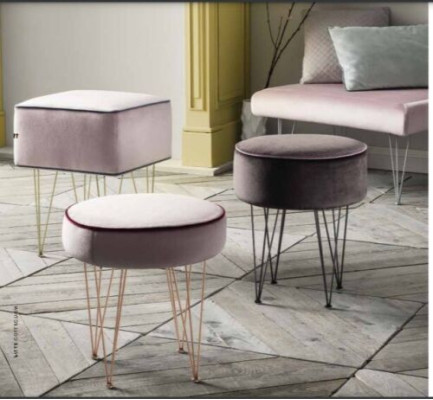 Stool Stool Ottoman Relax Pouf Footstool Round Stool Upholstered Stool new