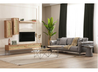tv Wardrobe Lowboard TV cabinet Furniture Sofa 3 Seater 2x Coffee tables TV wall