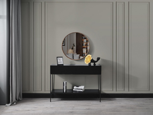 Mirror Classic r Wood Wall mirror Mirror Design Brown Living room new