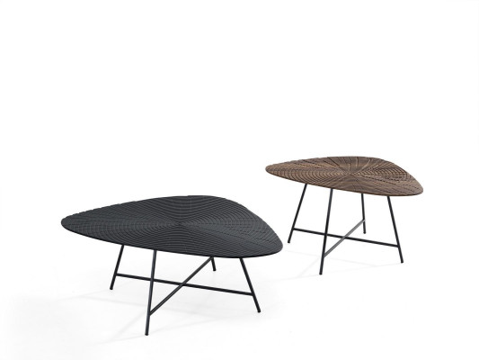 Luxurious coffee table for the living room with carved table top
