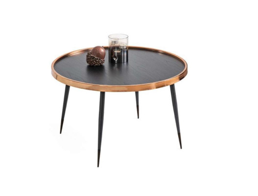 Luxurious round coffee table with sides for the living room