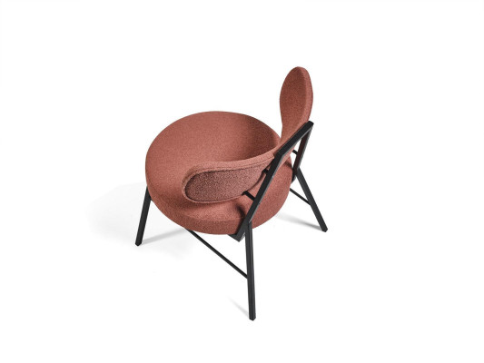 Luxurious modern brown dining room chair in Italian design