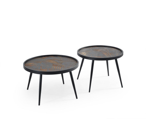 Designer Coffee table Side table Living room Table Designer Round Luxury
