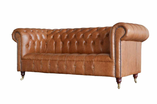 Chesterfield Sofa 3 Seat Upholstery Couches Sofas Couch Three Seater Brown