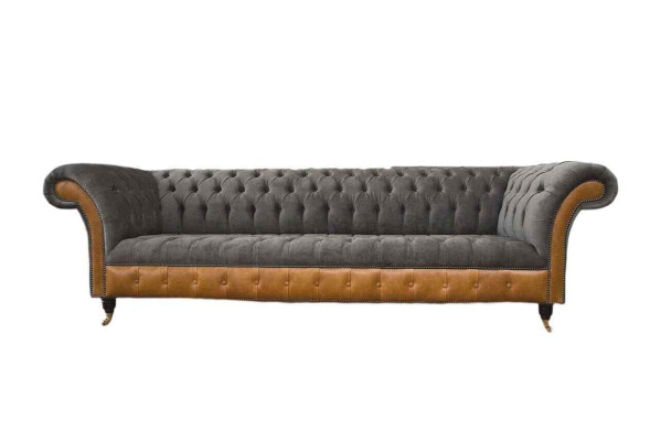 Sofa 4 Seater Chesterfield Luxury Couch Big Couches Upholstery 300cm Design