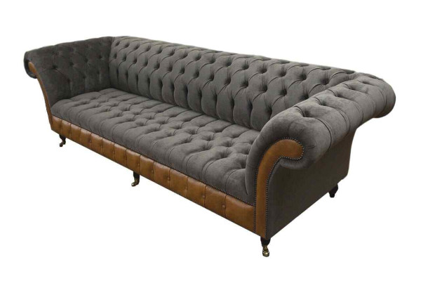 Sofa 4 Seater Chesterfield Luxury Couch Big Couches Upholstery 300cm Design