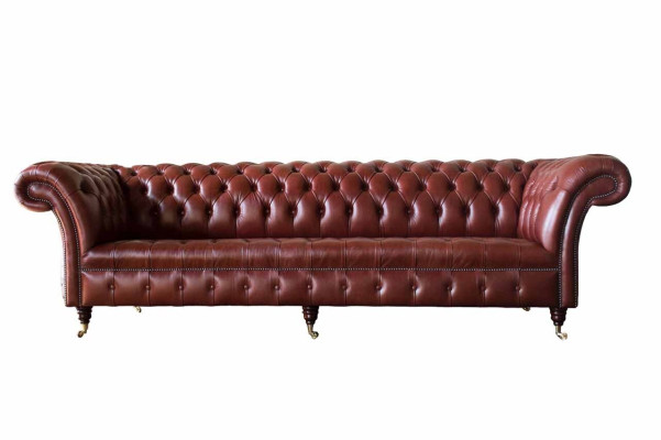 Leather Sofa Sofa 4 Seater Sofas Design Chesterfield Leather Couch Furniture 245cm
