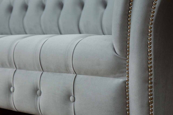 Chesterfield Sofa 4 Seater Designer Couches Couch Fabric Upholstery Textile