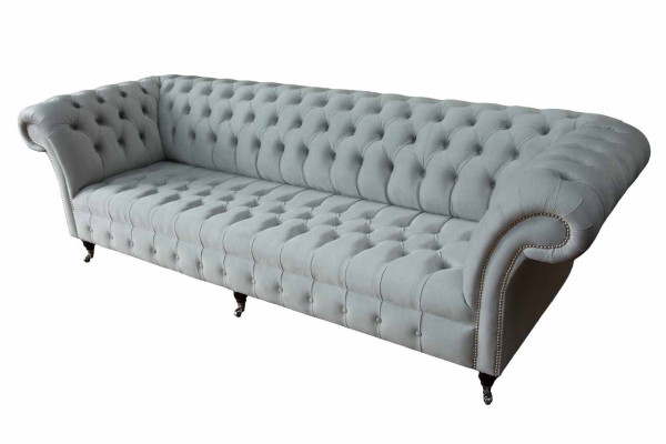 Chesterfield Sofa 4 Seater Designer Couches Couch Fabric Upholstery Textile