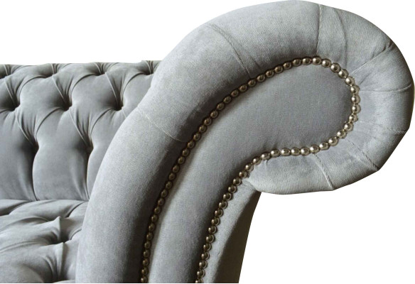 Chesterfield Design Sofa 4 Seater Couch Upholstery Luxury Textile Couches