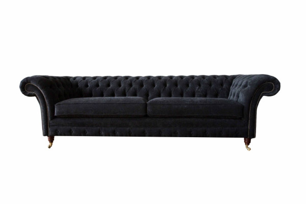 Design Sofa 4 Seater Upholstery Luxury Classic Textile Chesterfield Sofas