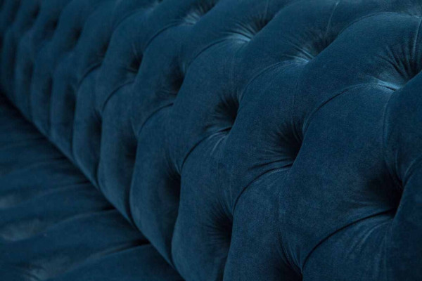 Design Sofa Chesterfield Upholstery Modern Textile Fabric 4 Seater Sleep