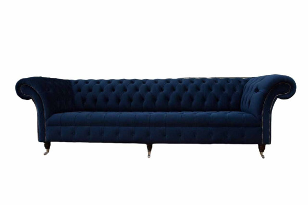 Sofa Chesterfield Sofas 4 Seater Couch Upholstery Fabric Living room Furniture