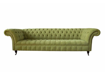 Chesterfield Green Couch Sofa Upholstery 4 Seater Couches Seat Sofas new