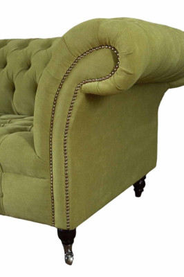 Chesterfield Green Couch Sofa Upholstery 4 Seater Couches Seat Sofas new