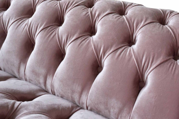 Chesterfield 3 Seater Sofa Fabric Sofa Pink Living room Upholstery Sofas new