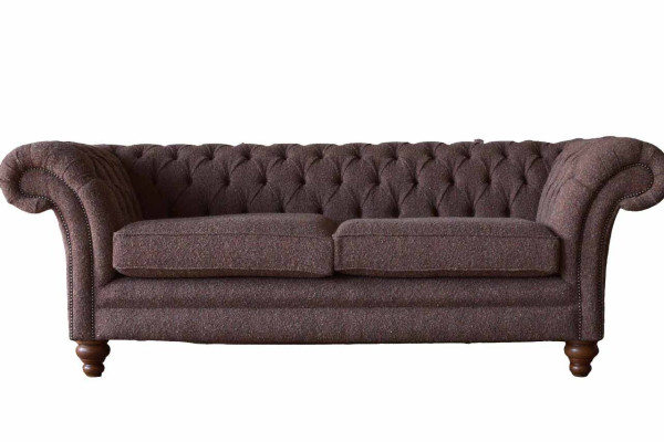 Big Chesterfield English Classic R Style Sofa Couch 3 Seat Upholstery 230cm