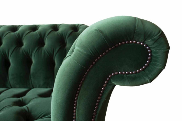 Design Sofa 3 Seater Couch Upholstery Chesterfield Living room Textile Couches