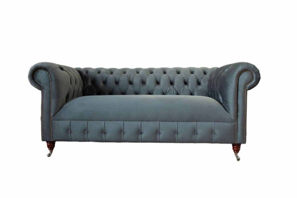 Chesterfield Textile Sofa 3 Seater Three Seater Luxury Furniture Design Lounge