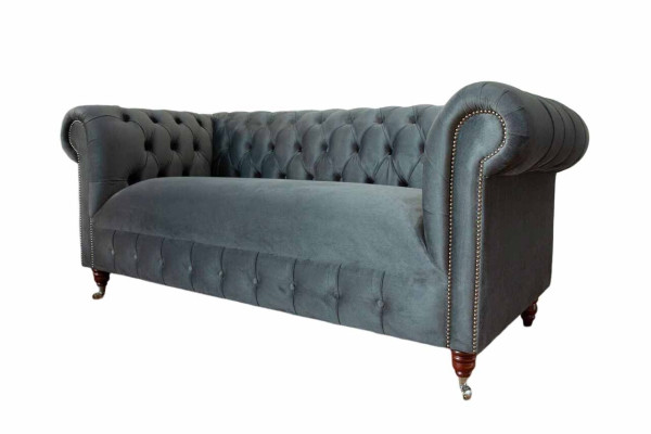 Chesterfield Textile Sofa 3 Seater Three Seater Luxury Furniture Design Lounge