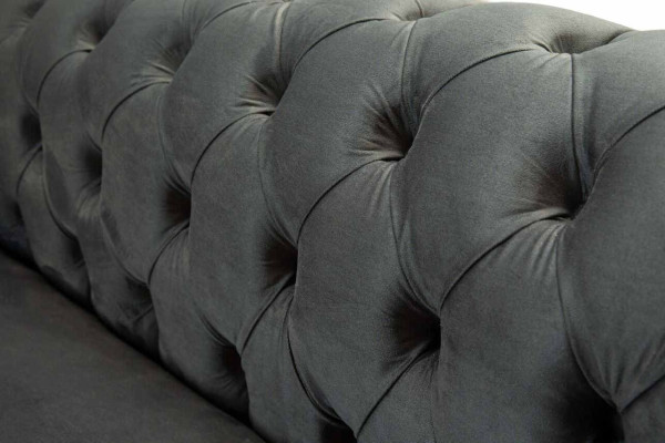 Chesterfield Textile Sofa 3 Seater Three Seater Luxury Furniture Design Lounge