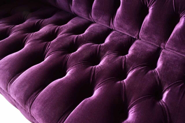 Chesterfield 3 Seater Design Sofa Upholstery Seat Fabric Luxury Couches new