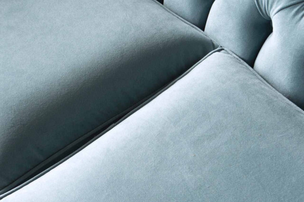 Chesterfield 3 Seater Upholstery Couch Sofa Textile Modern Style Fabric new